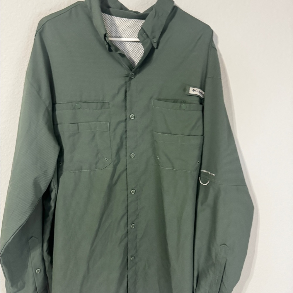 Columbia Forest Green Outdoor Shirt